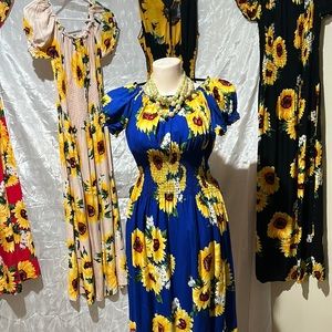 Flower dress summer dress long